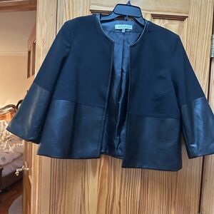 Kasper Women's Black and Dark Gray Blazer